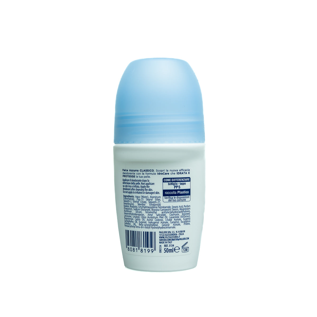 Stay fresh for 48 hours with the classic Felce Azzurra fragrance. This twin pack of roll-on deodorants is gentle on skin and leaves no stains.