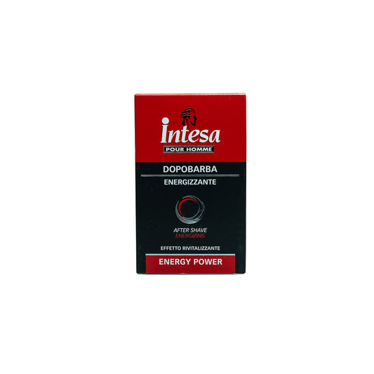 Invigorate your skin after shaving with Intesa Pour Homme Energy Power after shave lotion. Its refreshing formula leaves you feeling energized.