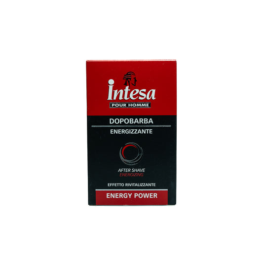 Invigorate your skin after shaving with Intesa Pour Homme Energy Power after shave lotion. Its refreshing formula leaves you feeling energized.
