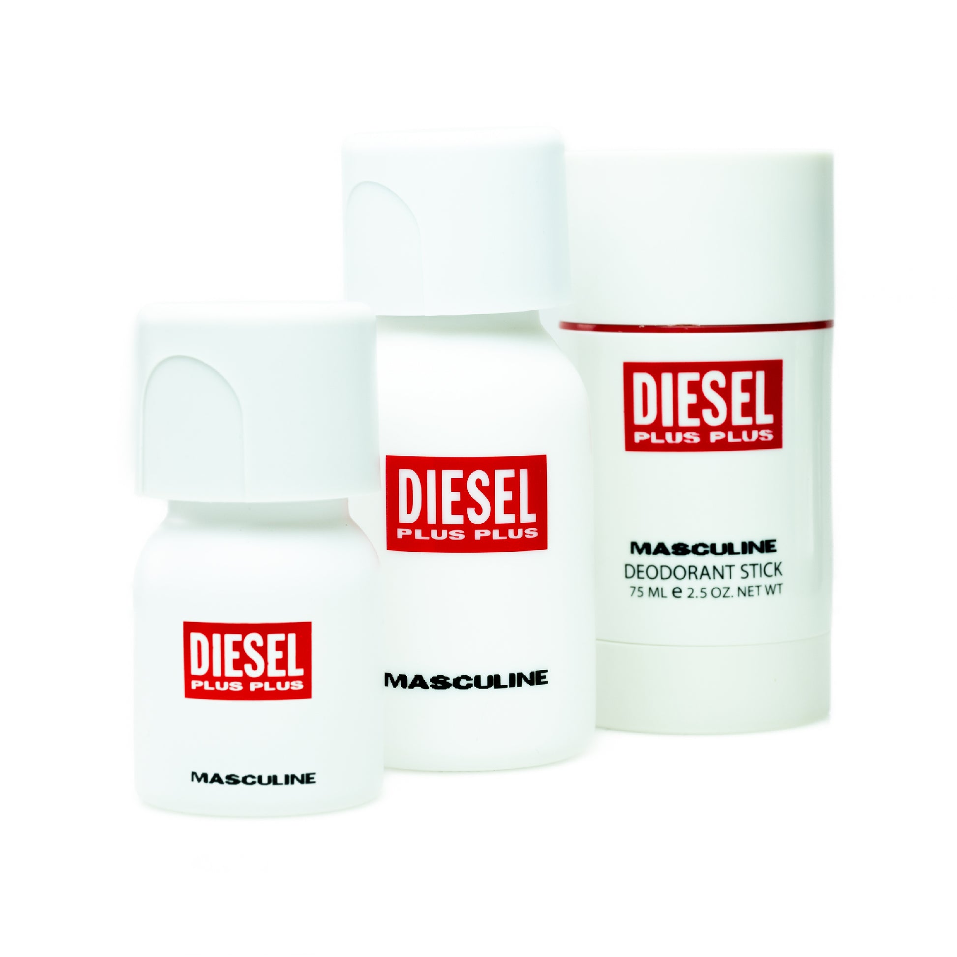 Diesel Plus Plus masculine Men 3 Pc Set Edt 75 Ml + Deo 75 Ml + Edt 30 Ml
