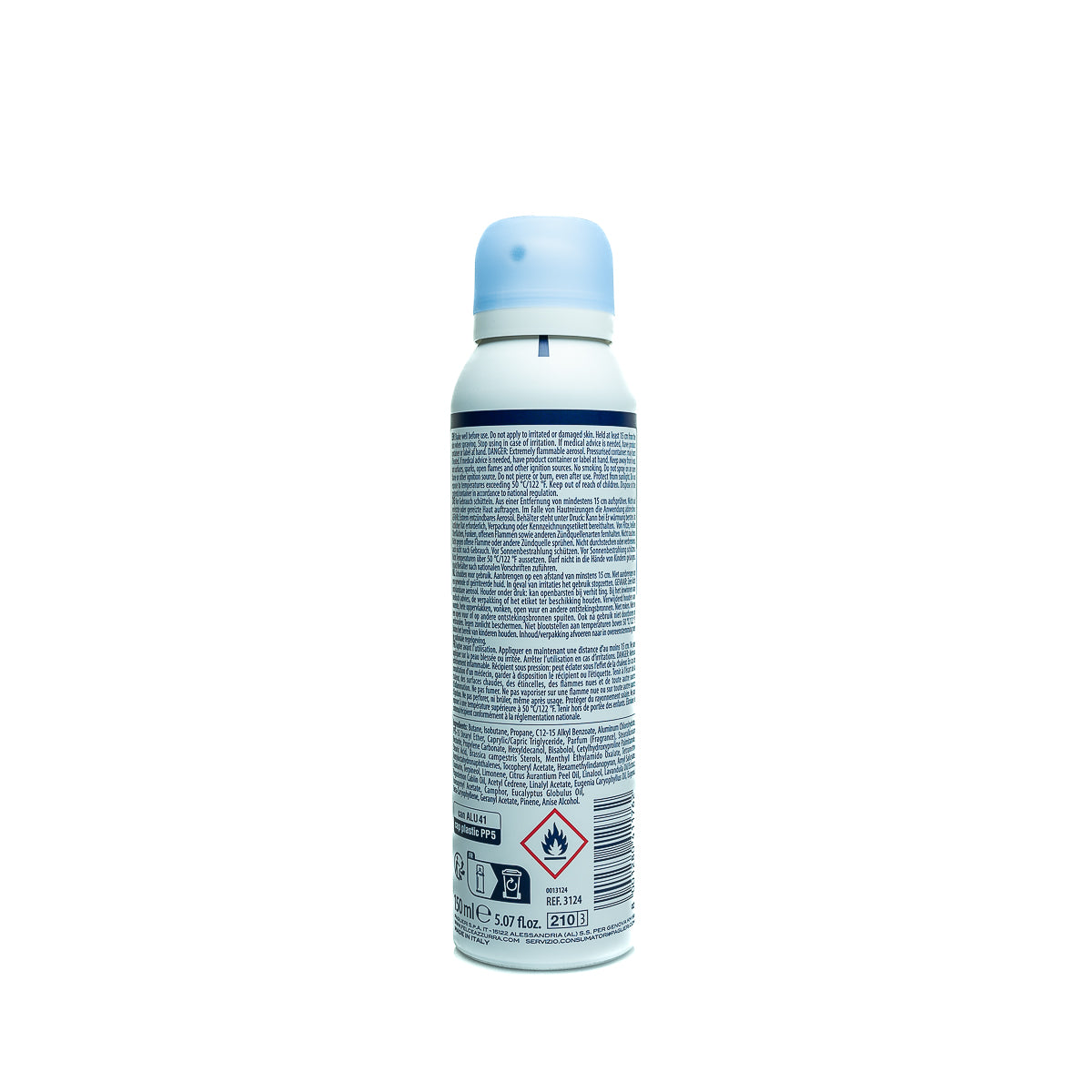 Stay fresh all day with Felce Azzurra Classic Alcohol‑Free Deodorant Spray. This 2 × 150 ml unisex pack offers a crisp, clean scent with gentle, non‑irritating formula.
