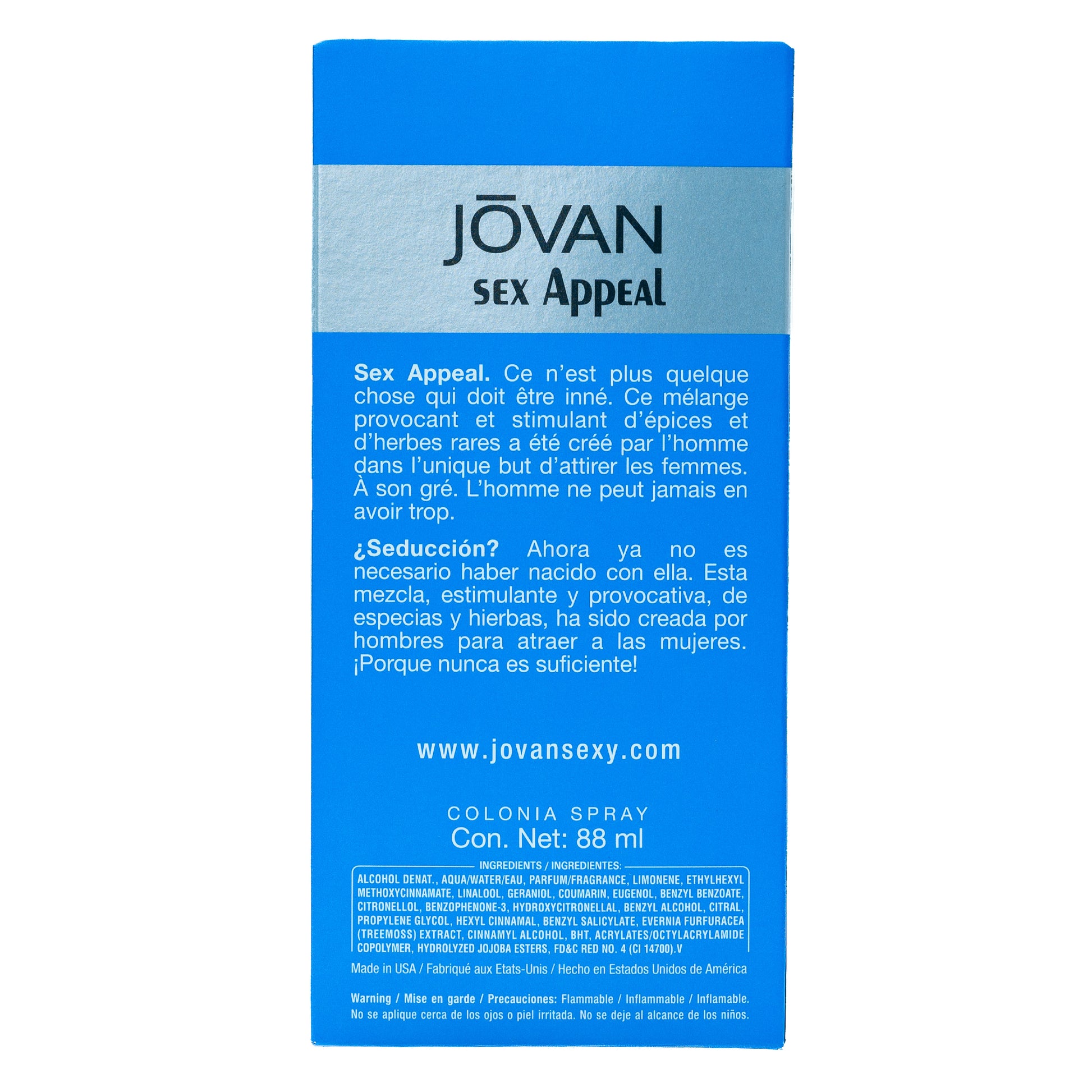 Jovan Sex Appeal Cologne for Men EDC 88ml - The6thScent