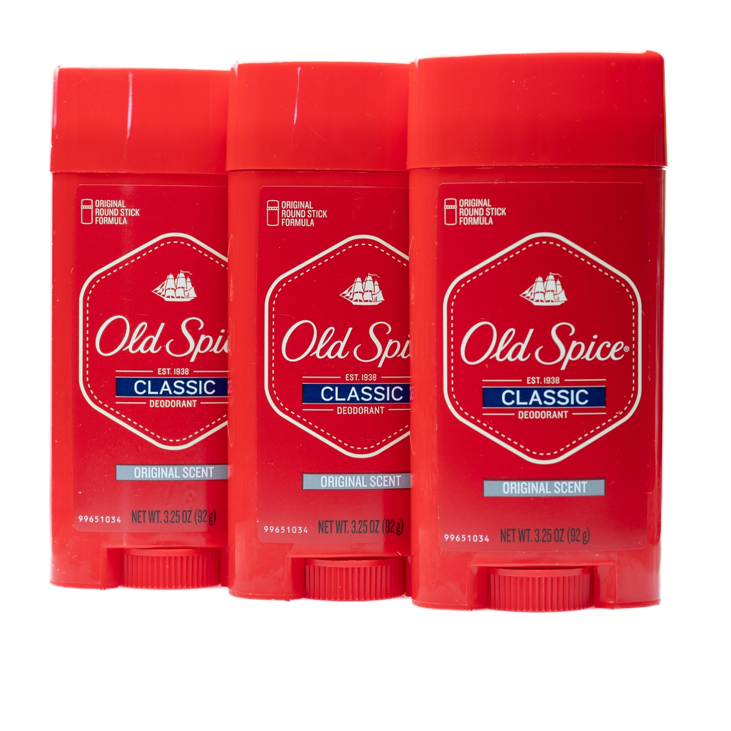 Old Spice Classic Men's Deodorant Solid Stick Original Scent 92g x 3Pack - The6thScent