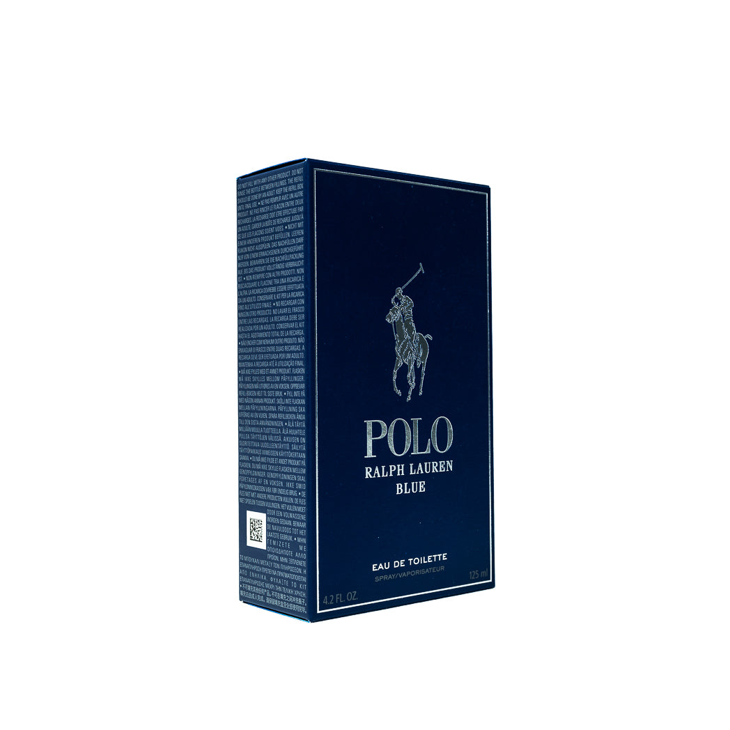 Ralph Lauren Polo Blue 125ml men’s perfume, cool and masculine with suede-musky base.