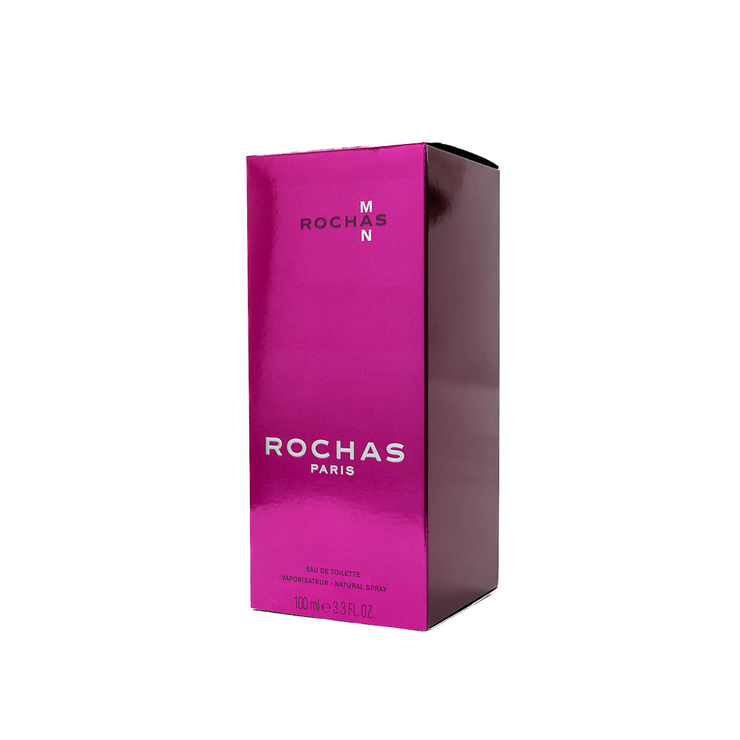 Unleash your bold side with Rochas Man Eau De Toilette. This 100ml fragrance for men is a sensual and modern scent with a distinctive twist.