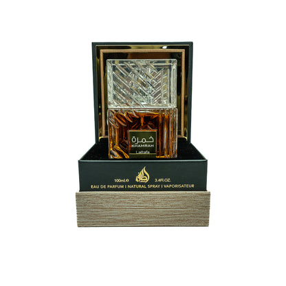 Lattafa Khamrah EDP Spray 100ml Aromatic Spicy Fragrance for Women and Men