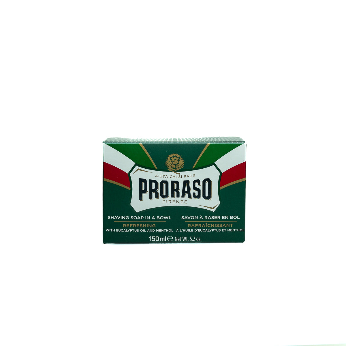 Experience a refreshing shave with Proraso's Refresh shave soap. The eucalyptus and menthol formula provides a cooling and invigorating sensation.